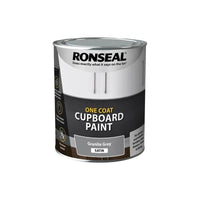 Ronseal One Coat Cupboard Paint Granite Grey Satin 750ml