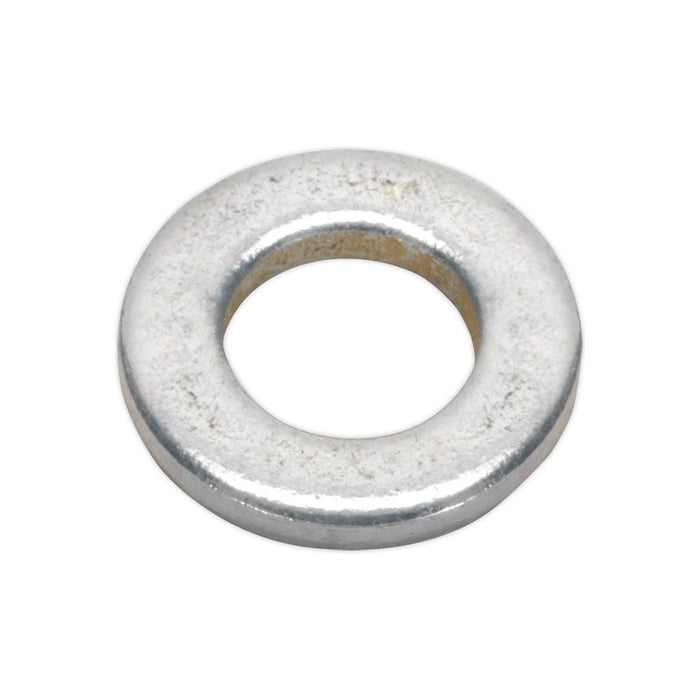 Sealey Flat Washer DIN 125 M6 x 12mm Form A Zinc Pack of 100 FWA612 Sealey - Town Tools 