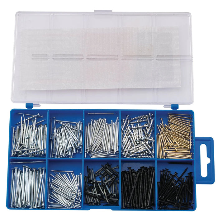 Draper Nail and Pin Assortment (485 Piece) - HW12