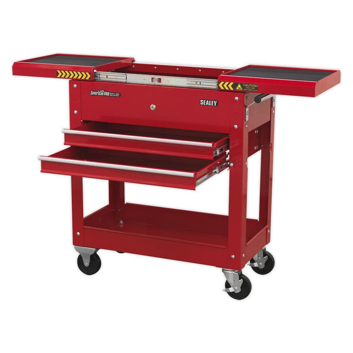 Sealey Mobile Tool & Parts Trolley Red AP705M Sealey - Town Tools 
