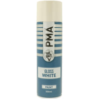 12x PMA Professional Gloss White 500ml Spray Paint High Coverage