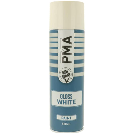 12x PMA Professional Gloss White 500ml Spray Paint High Coverage PMA - Town Tools 