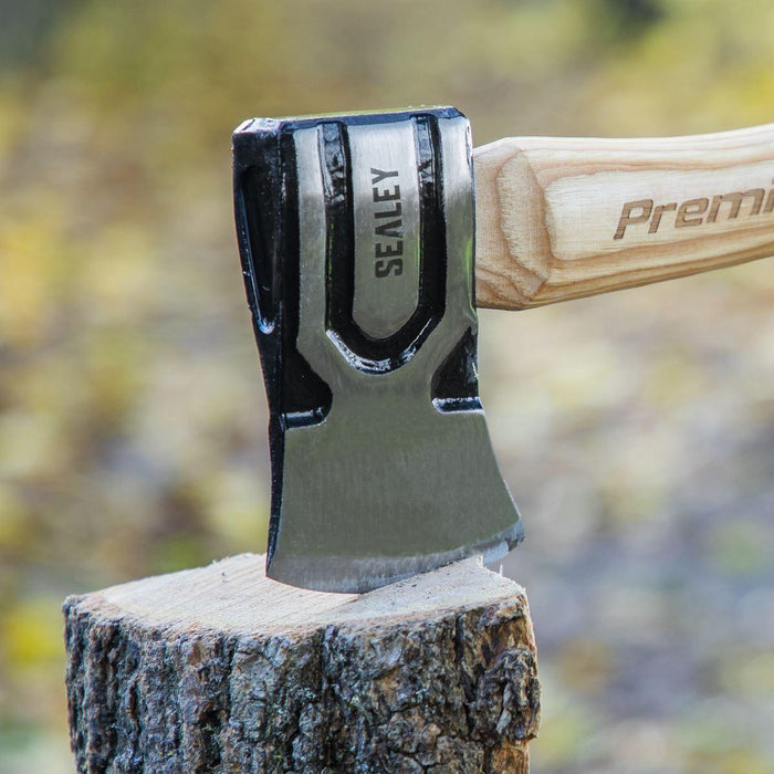 Sealey Premier Premier Hand Axe with Hickory Shaft 1.5lb AXH98 Sealey Premier - Town Tools 
