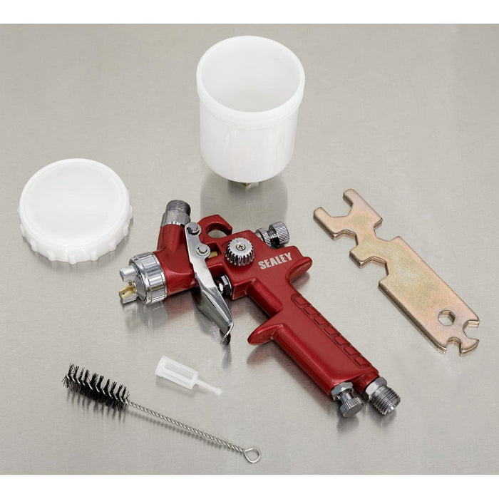 Sealey HVLP Gravity Feed Touch-Up Spray Gun 0.8mm Set-Up HVLP731 Sealey - Town Tools 