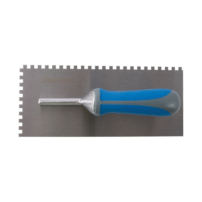 Silverline Adhesive Trowel Soft-Grip 280 x 120mm - 6mm Teeth Silverline - Town Tools 