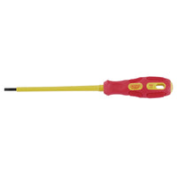 Draper Expert VDE Approved Fully Insulated Plain Slot Screwdriver, 3 x 100mm