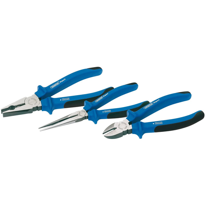 Draper Expert Heavy Duty Soft Grip Pliers Set (3 Piece) - 1071