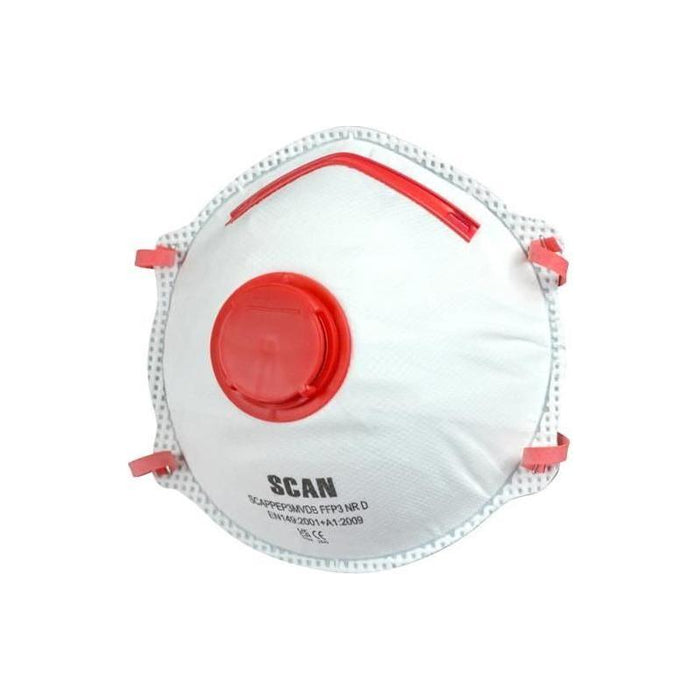 Scan Moulded Disposable Valved Masks FFP3 (Pack 2) Scan - Town Tools