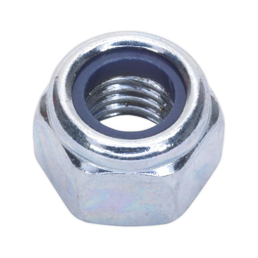 Sealey Nylon Locknut M8 Zinc Pack of 100 NLN8 Sealey - Town Tools 