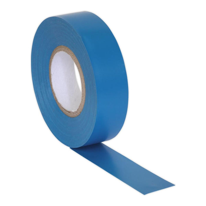 Sealey PVC Insulating Tape 19mm x 20m Blue Pack of 10 ITBLU10 Sealey - Town Tools 