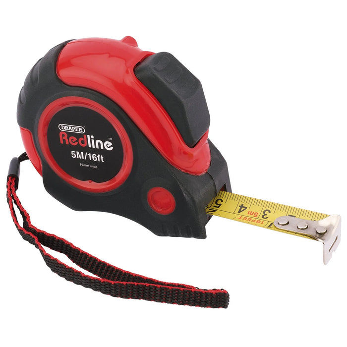 Draper Redline® Measuring Tape, 5m/16ft x 19mm - RL-ALMTSGD/B