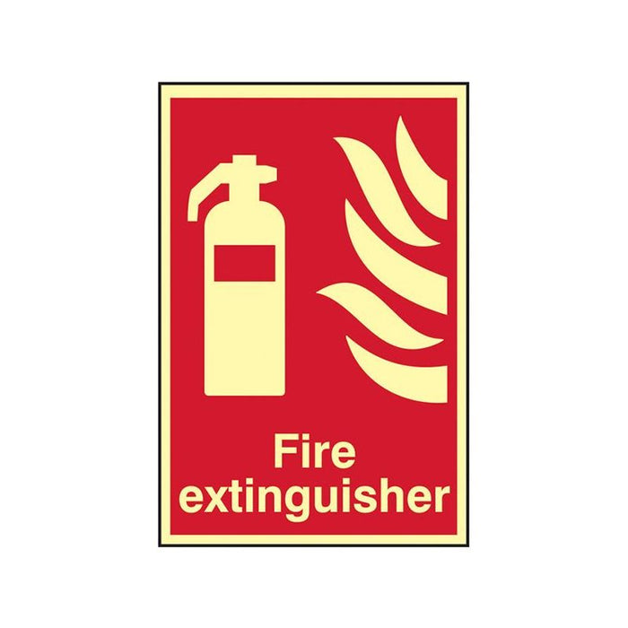 Scan Fire Extinguisher Photoluminescent - 200 x 300mm Scan - Town Tools