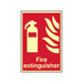 Scan Fire Extinguisher Photoluminescent - 200 x 300mm Scan - Town Tools