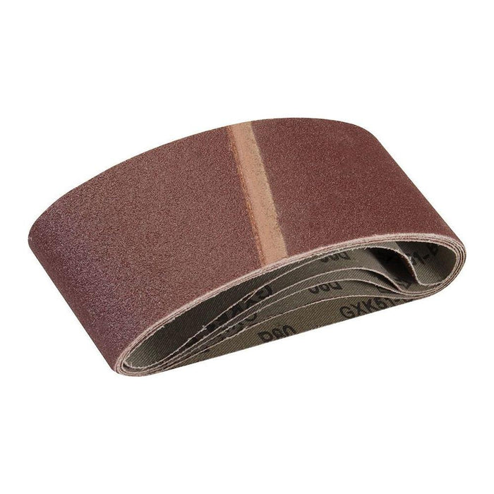 Silverline Sanding Belts 65 x 410mm 5pk 80 Grit Silverline - Town Tools 