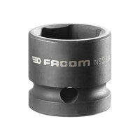 Facom 6-Point Stubby Impact Socket 1/2in Drive 21mm