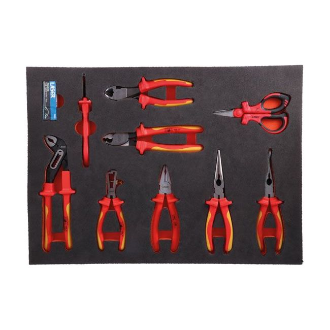 Laser Insulated Pliers Set in Foam Inlay 8485 Laser - Town Tools 