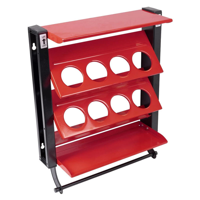 Sealey APSCR8 Spray Can Storage Rack with 8 Can Holders Sealey - Town Tools