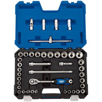 Draper Expert Combined MM/AF Socket Set, 1/2" Sq. Dr. (41 Piece) 16453