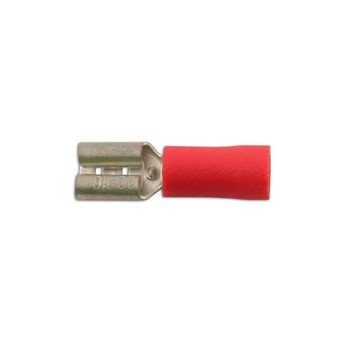 Tool Connection Red Female Push-On 6.3mm 100pc 30132 Tool Connection - Town Tools 