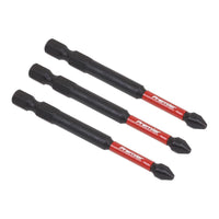 Sealey Phillips #2 Impact Power Tool Bits 75mm 3pc AK8255