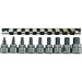 Teng Tools 3/8" Hex Bit Socket Clip Rail Set 9 Pieces Teng Tools - Town Tools 