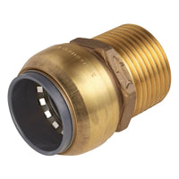 Sealey SharkBiteï Straight Adaptor 22mm x 3/4"BSPT Brass SBA22BSA