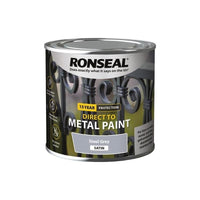 Ronseal Direct to Metal Paint Steel Grey Satin 250ml