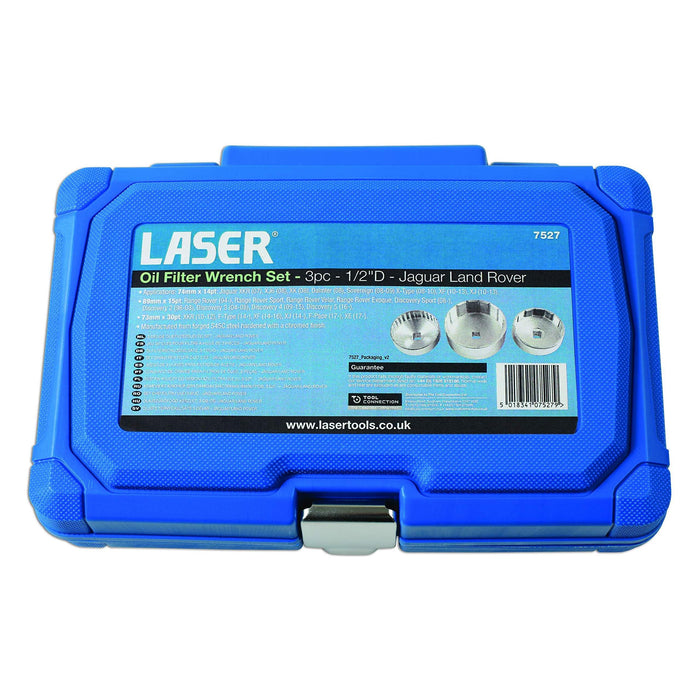 Laser Oil Filter Wrench Set 3pc - for JLR 7527
