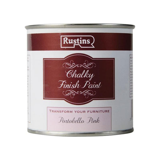 Rustins Chalky Finish Paint Portobello Pink 250ml Rustins - Town Tools