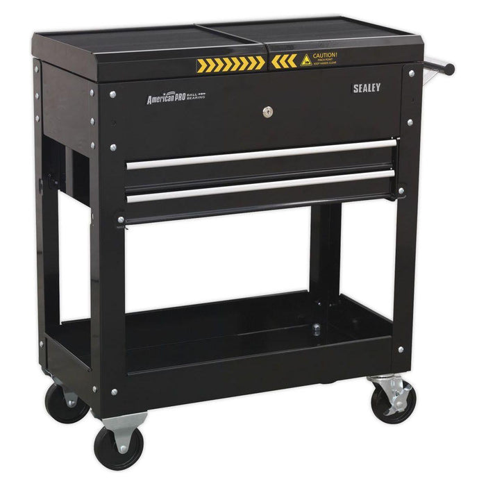 Sealey Mobile Tool & Parts Trolley Black AP705MB Sealey - Town Tools 