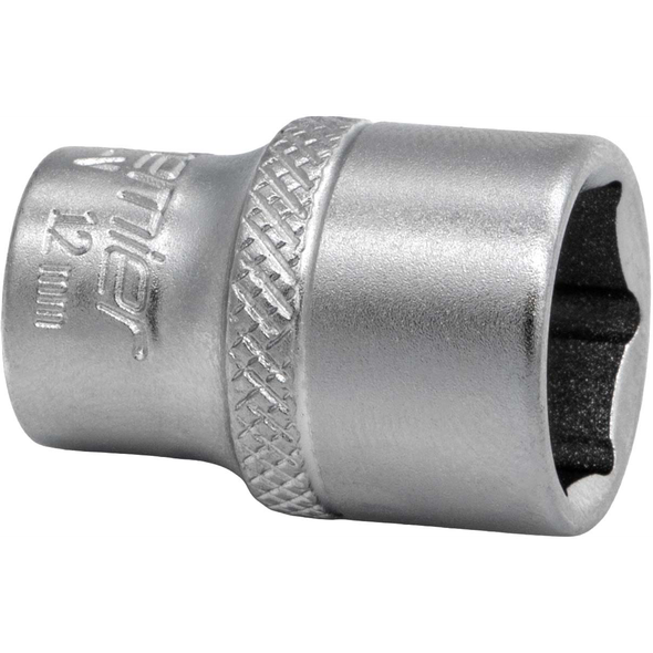 Sealey 1/4"Dr Socket 12mm (Micro Satin Finish)
