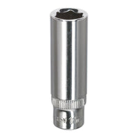 Sealey WallDrive Socket 11mm Deep 1/4"Sq Drive Fully Polished SP1411D