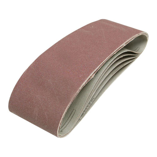 Silverline Sanding Belts 75 x 533mm 5pk 40 Grit Silverline - Town Tools 