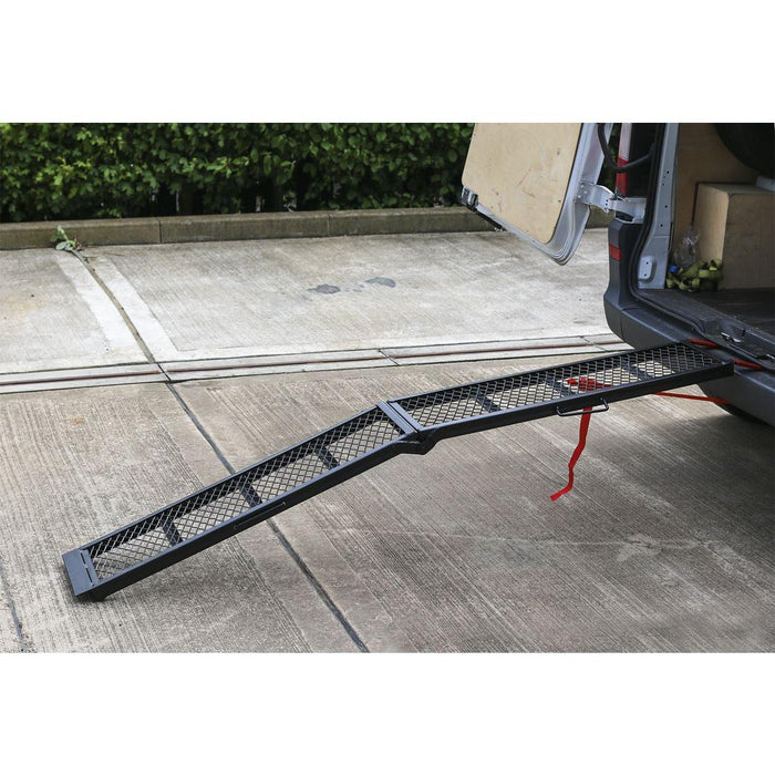 Sealey Steel Mesh Folding Loading Ramp 360kg Capacity MR360 Sealey - Town Tools 