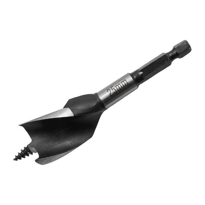 Faithfull Tri-Point Speed Auger Bit 25mm Stubby Faithfull - Town Tools