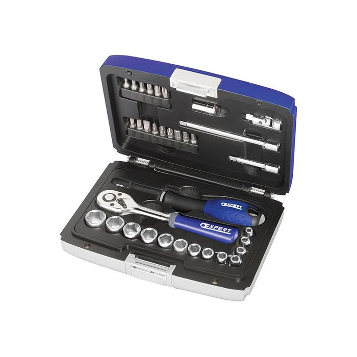 Expert 1/4in Drive Socket & Accessory Set, 34 Piece Expert - Town Tools