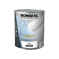 Ronseal One Coat Stain Block White 750ml