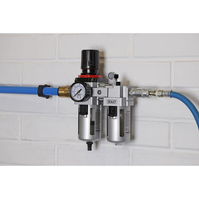 Sealey Air Filter/Regulator/Lubricator High Flow SA4001 Sealey - Town Tools 