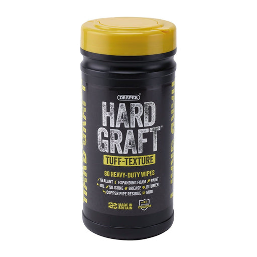Draper Draper Hard Graft Multipurpose Tuff-Texture Wipes (Tub of 80) Draper - Town Tools