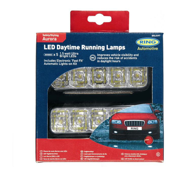 Ring Automotive BRL0397 Aurora LED Daytime Running Lamps Ring Automotive - Town Tools 