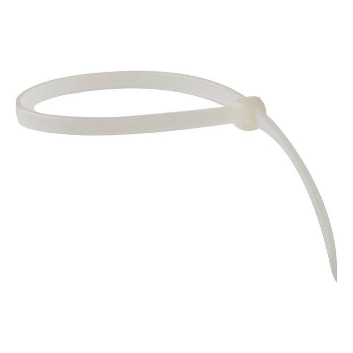 Forgefix Cable Tie Natural/Clear 4.8 x 300mm (Bag 100) ForgeFix - Town Tools