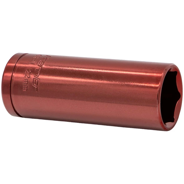 Sealey 1/2"Dr Coloured Socket 22mm (Light Red)