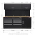 Sealey Premier Premier Storage System with Oak Worktop 2.3m APMSCOMBO4W Sealey Premier - Town Tools 