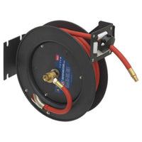 Sealey Retractable Air Hose Steel Reel 8m10mm ID Rubber Hose SA84