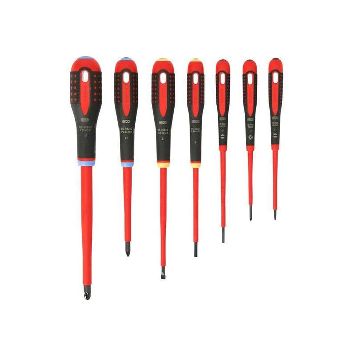 Bahco BE-9888S ERGO™ VDE Insulated Screwdriver Set, 7 Piece Bahco - Town Tools