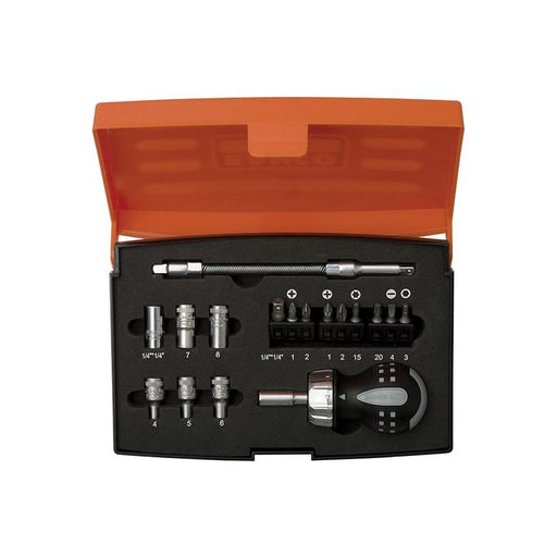 Bahco 808050S-18 Stubby Ratchet Screwdriver Set, 18 Piece Bahco - Town Tools