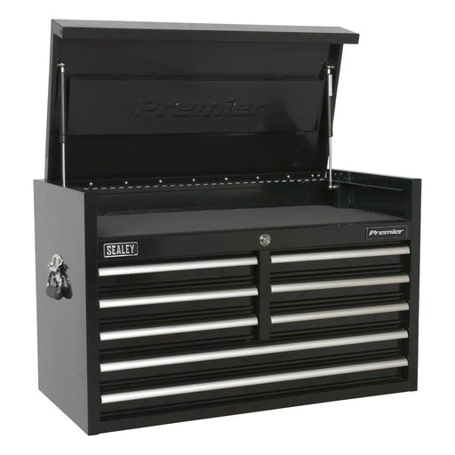 Sealey Topchest 8 Drawer 915mm Heavy-Duty Black PTB91508 Sealey - Town Tools 