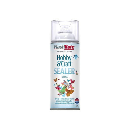 Plastikote Hobby & Craft Sealer Spray Clear Gloss 400ml PlastiKote - Town Tools
