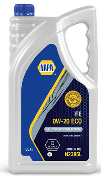 5L NAPA 0W20 FE Semi Synthetic Fuel Economy Engine Oil API-SN SN-RC, ILSAC GF-5