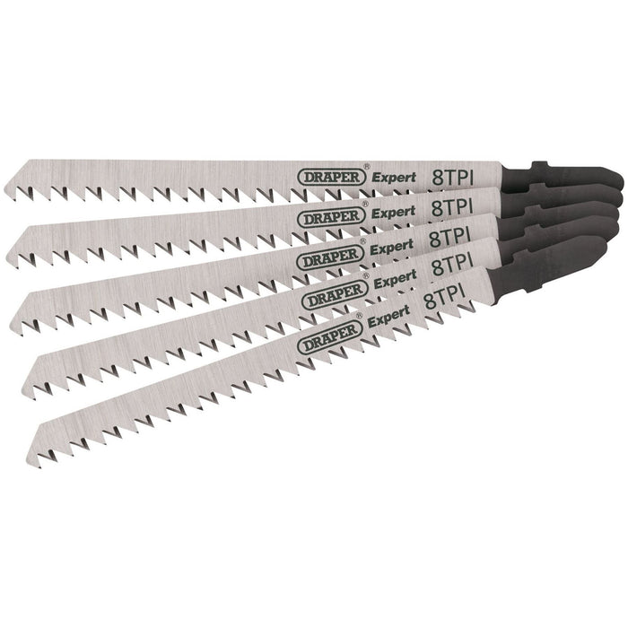 Draper DT301CD Jigsaw Blade Set, 115mm (5 Piece) 81728 Draper - Town Tools 